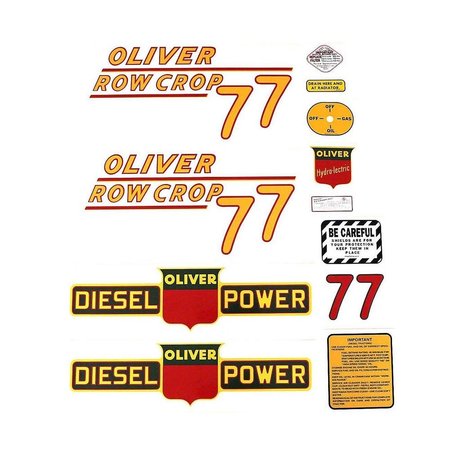 AFTERMARKET Mylar Decal Set MAE30-1312